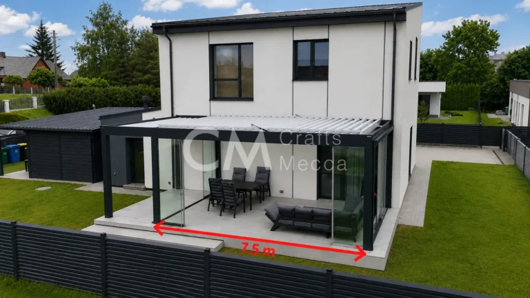 7.5 metru skersmuo bioklimatine pergola